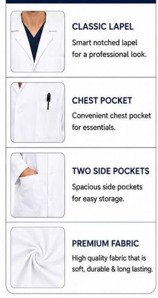 FEMALE LAB COAT